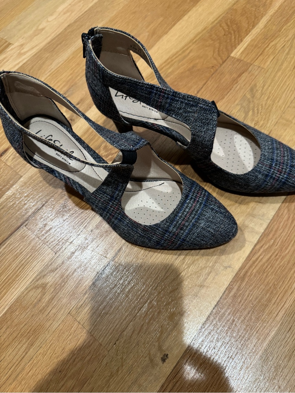 LifeStride Giovanna Heel, Sz 9.5, Gray multi NWOT
